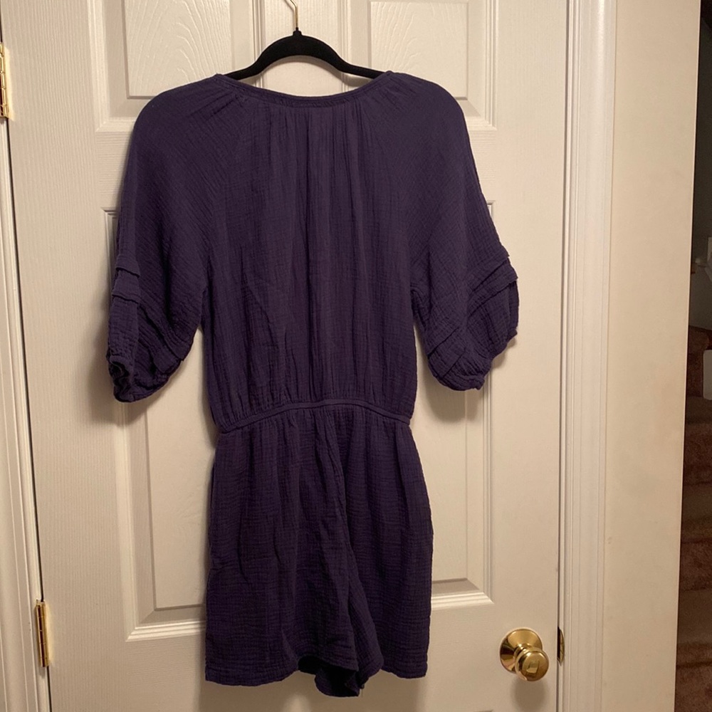 NWOT Knox Rose Navy Romper…size M - Picture 2 of 5